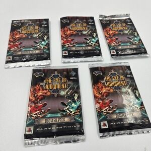 5x The Eye of Judgment Booster Packs PS3 Wizards of the Coast Set 1 Sealed New